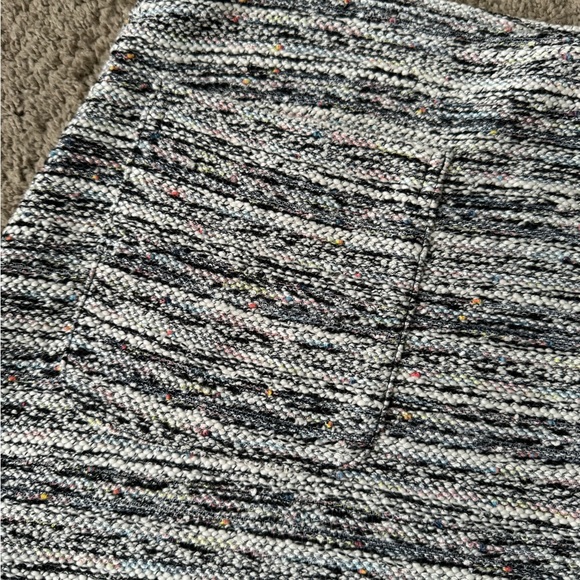 Loft Textured Multicolored Elastic Waist Skirt - Picture 2 of 4